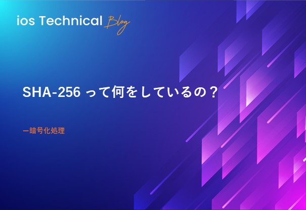 SHA-256 って何をしているの？
